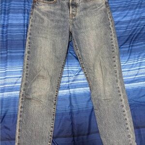 Levi's Straight Leg Blue Jeans